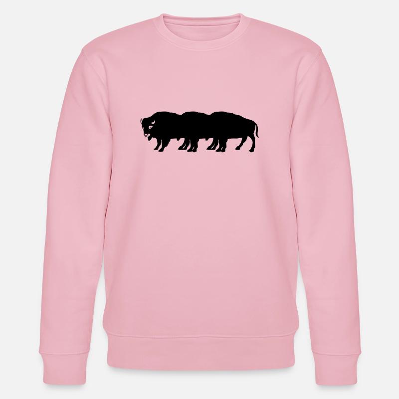 bisons - Stanley/Stella Unisex Bio-Sweatshirt CHANGER  - Hellrosa