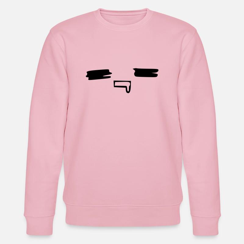 kawaii_face_10 - Stanley/Stella Unisex Bio-Sweatshirt CHANGER  - Hellrosa