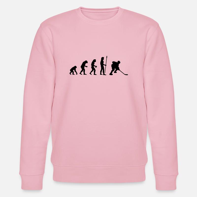 evolution_icehockey1 - Stanley/Stella Unisex Bio-Sweatshirt CHANGER  - Hellrosa