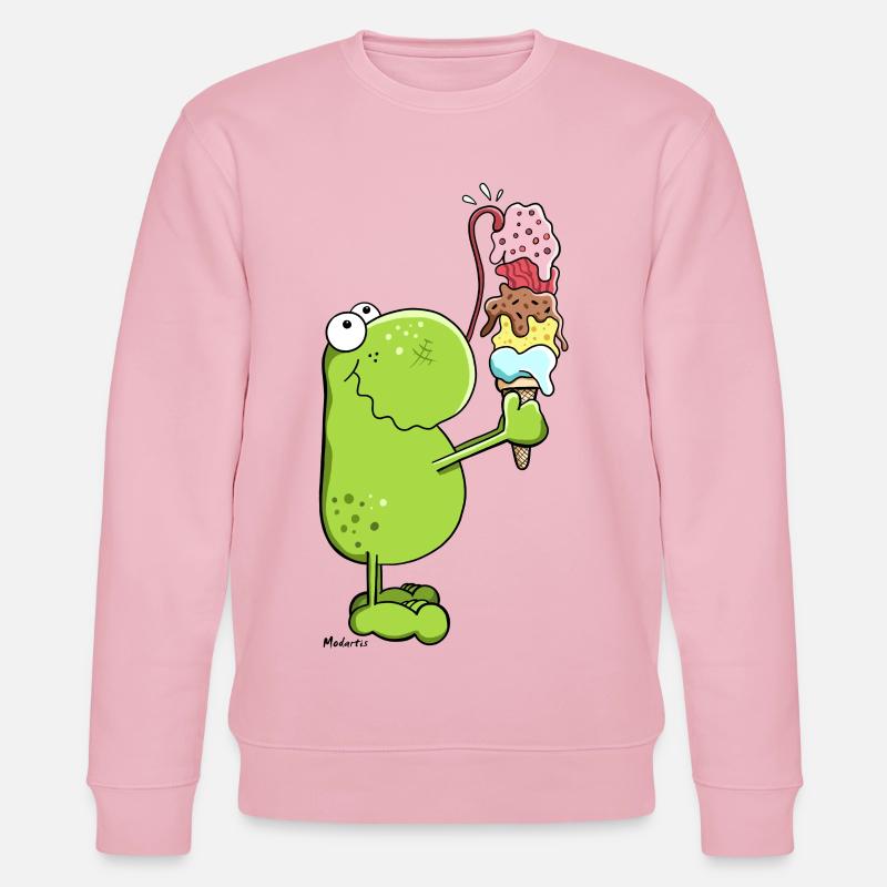 Grenouille avec glace - Sweat bio CHANGER Stanley/Stella Unisexe - rose pâle