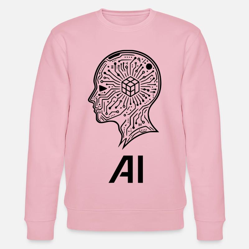 intelligence artificielle - Sweat bio CHANGER Stanley/Stella Unisexe - rose pâle