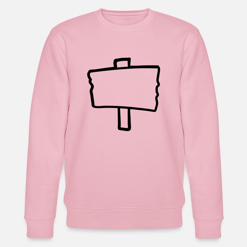 Schild Holz Rahmen - Stanley/Stella Unisex Bio-Sweatshirt CHANGER  - Hellrosa