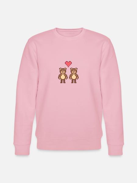 Die Bären-Saga - LIEBE - Stanley/Stella Unisex Bio-Sweatshirt CHANGER - Hellrosa
