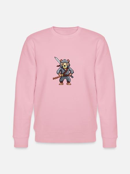 Die Bären-Saga - Ninja - Stanley/Stella Unisex Bio-Sweatshirt CHANGER  - Hellrosa
