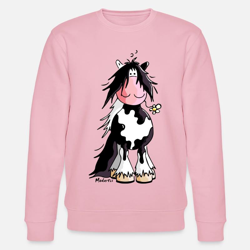 Gypsy Cob - Irish Cob – Pinto – Cheval - Sweat bio CHANGER Stanley/Stella Unisexe - rose pâle