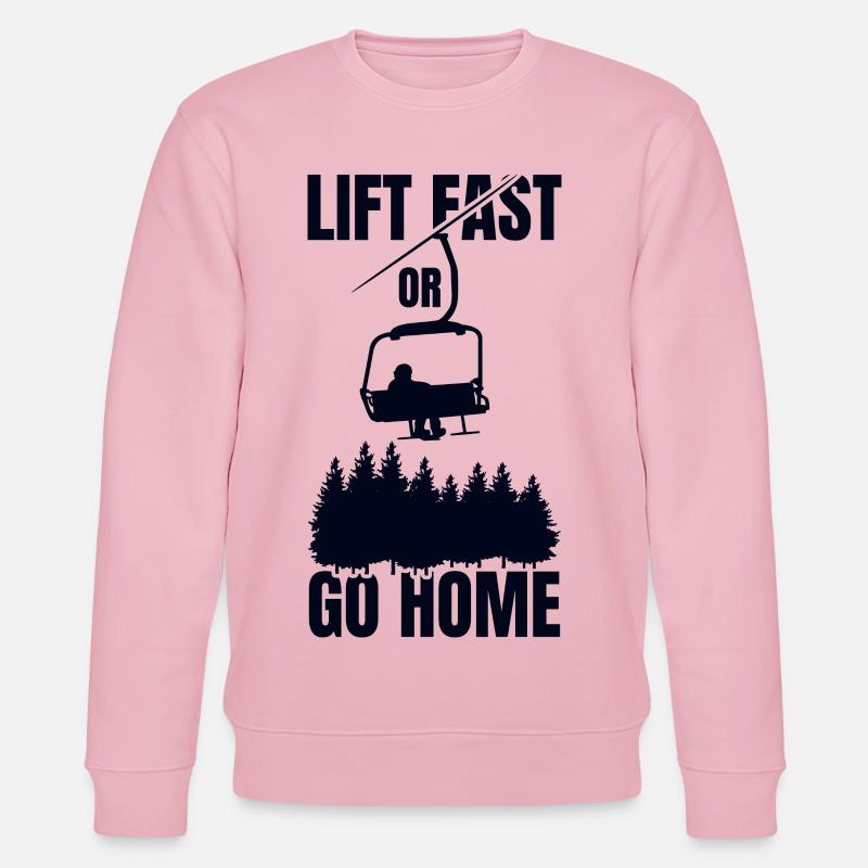 Devis de snowboard - Sweat bio CHANGER Stanley/Stella Unisexe - rose pâle