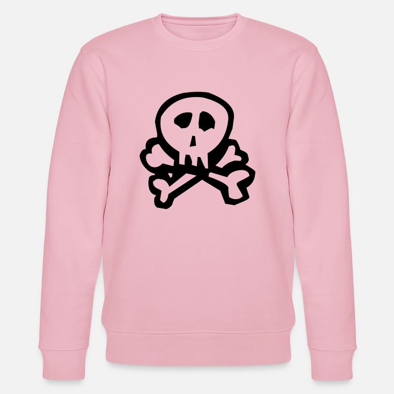 Funny Skull - Stanley/Stella Unisex Bio-Sweatshirt CHANGER  - Hellrosa