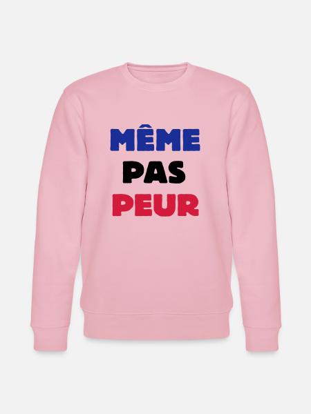 Même pas Peur - Sweat bio CHANGER Stanley/Stella Unisexe - rose pâle