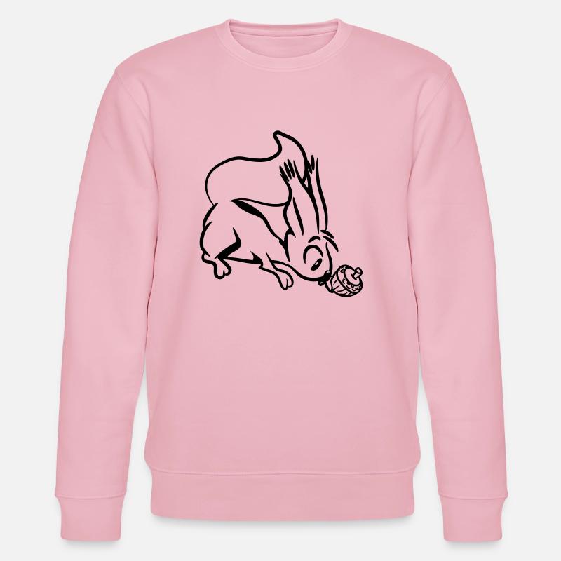 Squirrel cute witty - Stanley/Stella CHANGER Unisex Organic Sweatshirt - cotton pink