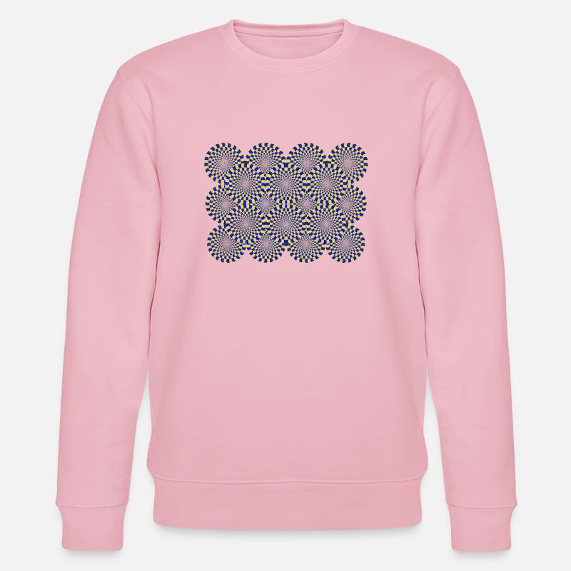 Illusion d'optique Illusion d'optique Psychédélique - Sweat bio CHANGER Stanley/Stella Unisexe - rose pâle