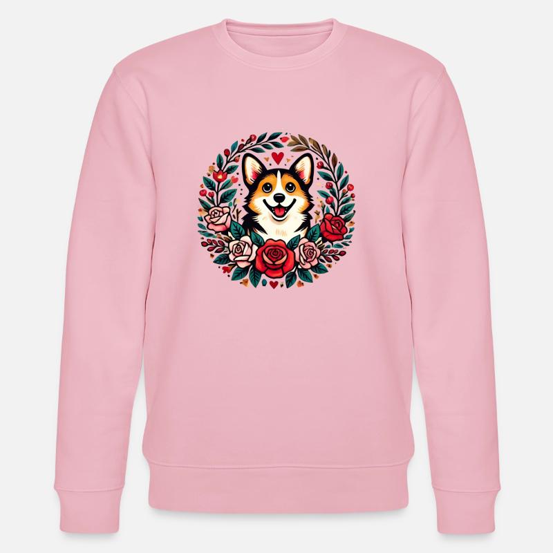Corgi - Stanley/Stella Unisex Bio-Sweatshirt CHANGER  - Hellrosa
