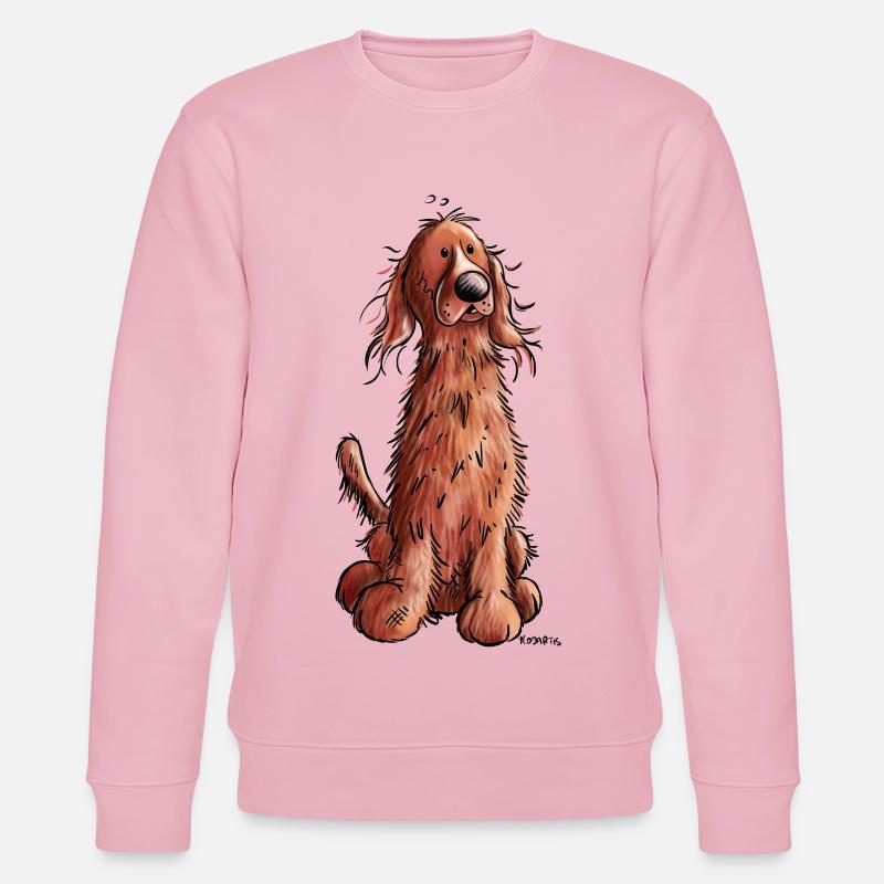 Süßer Irish Setter - Stanley/Stella Unisex Bio-Sweatshirt CHANGER  - Hellrosa