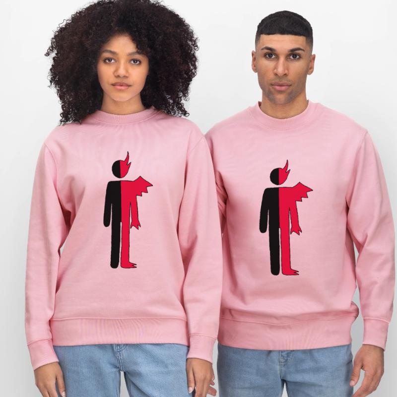 Mann oder Dämon Piktogramm Stanley/Stella Unisex Bio-Sweatshirt CHANGER 