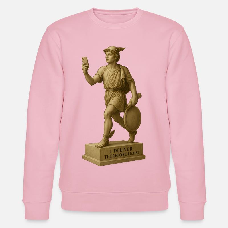 Figure de philosophe antique avec smartphone - Sweat bio CHANGER Stanley/Stella Unisexe - rose pâle