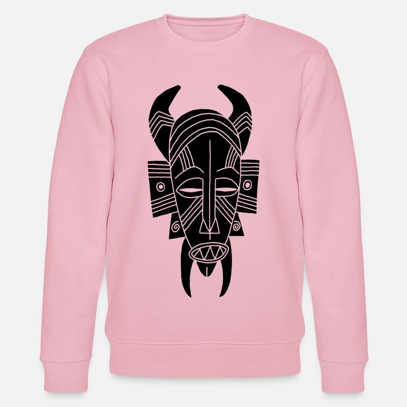 Afrikanischer schwarzer Dämon - Stanley/Stella Unisex Bio-Sweatshirt CHANGER  - Hellrosa