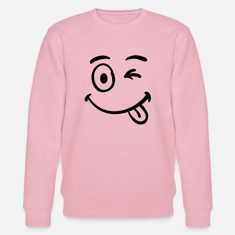 cool face - Stanley/Stella Unisex Bio-Sweatshirt CHANGER  - Hellrosa