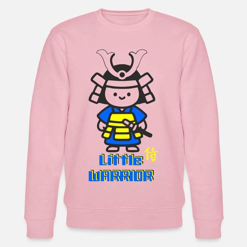 Kleiner Samurai Krieger - Stanley/Stella Unisex Bio-Sweatshirt CHANGER  - Hellrosa