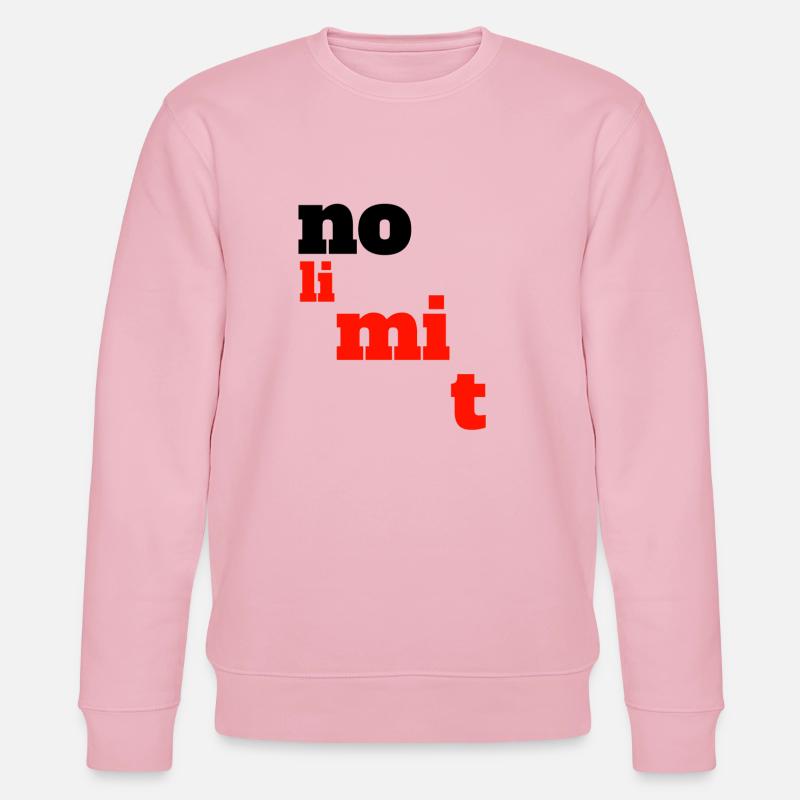 no limit - Stanley/Stella CHANGER Unisex Organic Sweatshirt - cotton pink