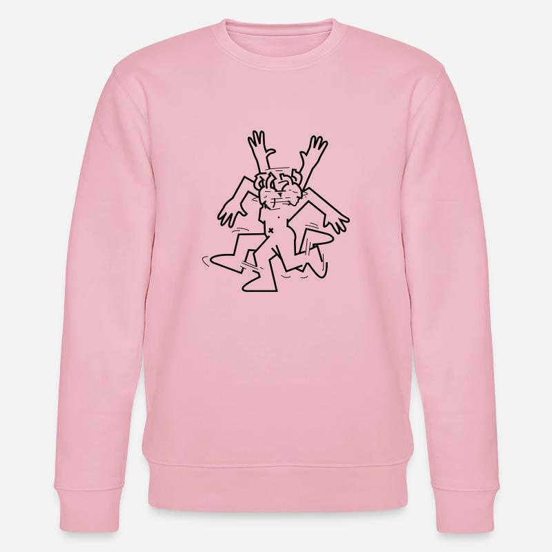 Fantazia Tanzen Mann - Stanley/Stella Unisex Bio-Sweatshirt CHANGER  - Hellrosa