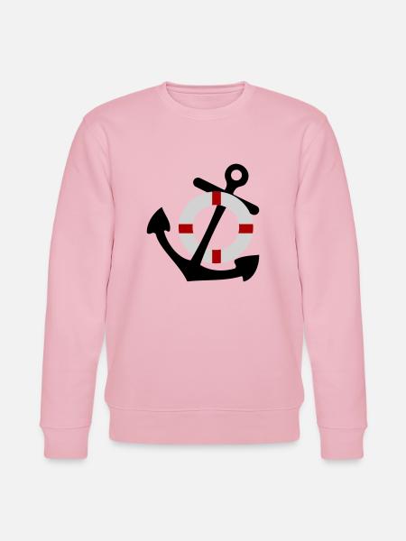 Anker mit Rettungsring - Stanley/Stella Unisex Bio-Sweatshirt CHANGER  - Hellrosa