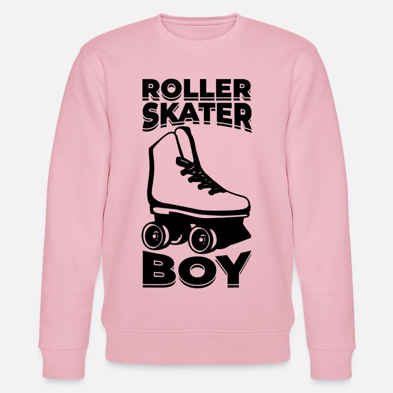 Rollschuh Junge - Stanley/Stella Unisex Bio-Sweatshirt CHANGER  - Hellrosa