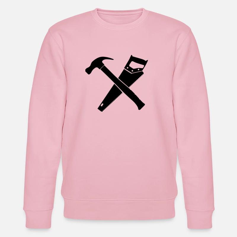 Hammer und SägenDesign - Stanley/Stella Unisex Bio-Sweatshirt CHANGER  - Hellrosa