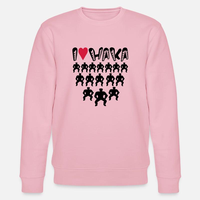 ICH LIEBE TATTOO HAKA - Stanley/Stella Unisex Bio-Sweatshirt CHANGER  - Hellrosa