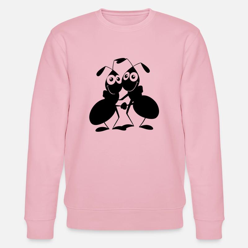 Ameisenpaar - Stanley/Stella Unisex Bio-Sweatshirt CHANGER  - Hellrosa