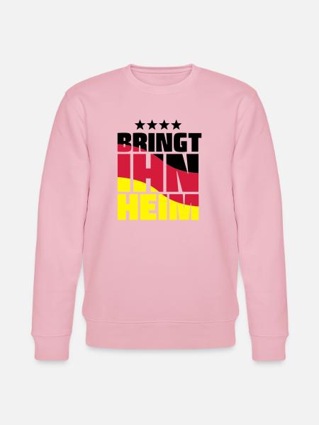 bringt ihn heim! WM pokal - Stanley/Stella Unisex Bio-Sweatshirt CHANGER - Hellrosa