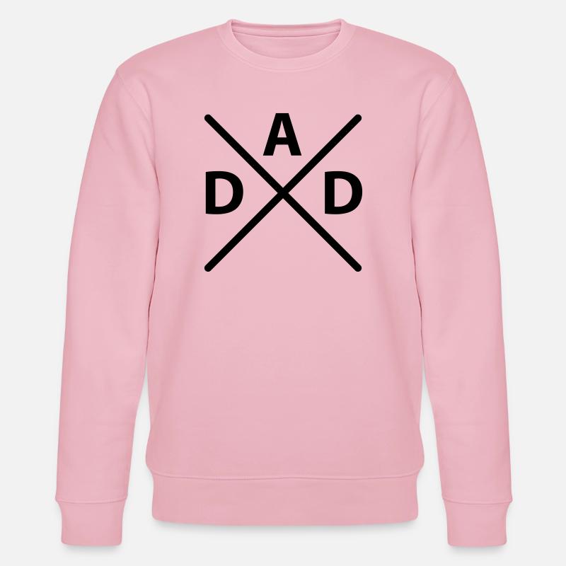 Dad Kreuz - Stanley/Stella Unisex Bio-Sweatshirt CHANGER  - Hellrosa