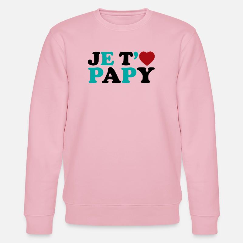 Ich liebe dich Opa - Stanley/Stella Unisex Bio-Sweatshirt CHANGER  - Hellrosa