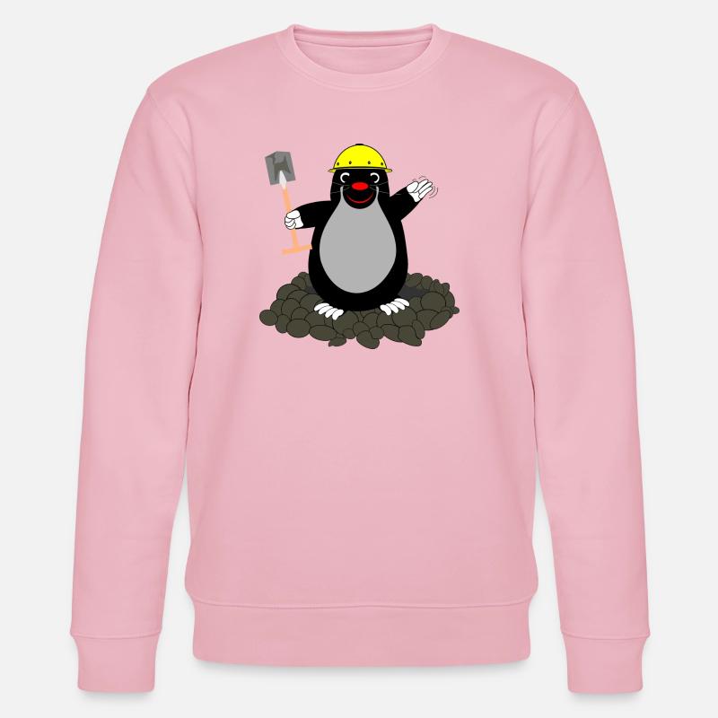 BuddelMaulwurf - Stanley/Stella Unisex Bio-Sweatshirt CHANGER  - Hellrosa