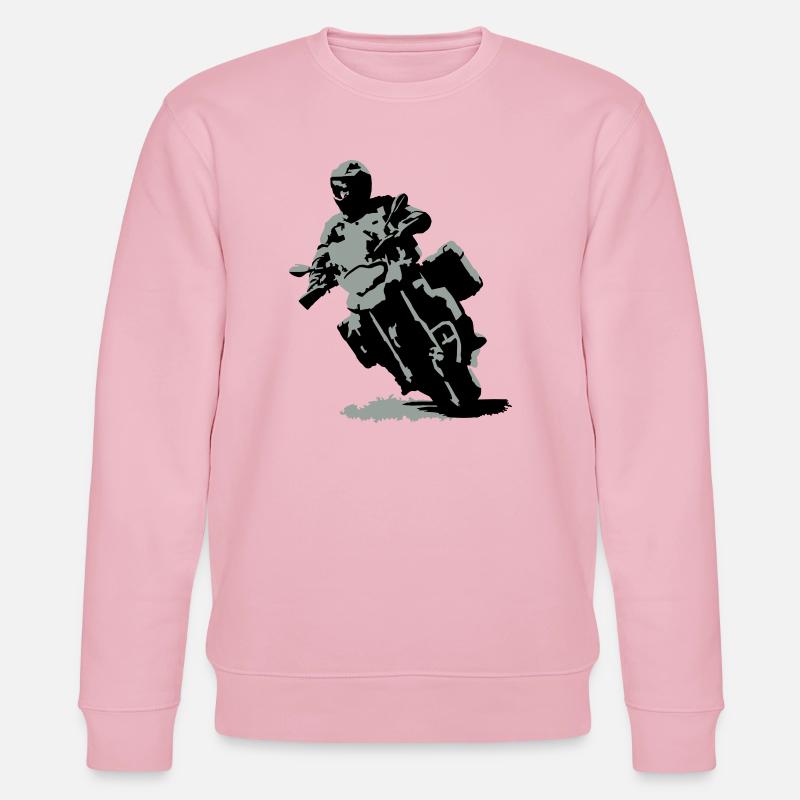 Reiseenduro klein - Stanley/Stella Unisex Bio-Sweatshirt CHANGER  - Hellrosa