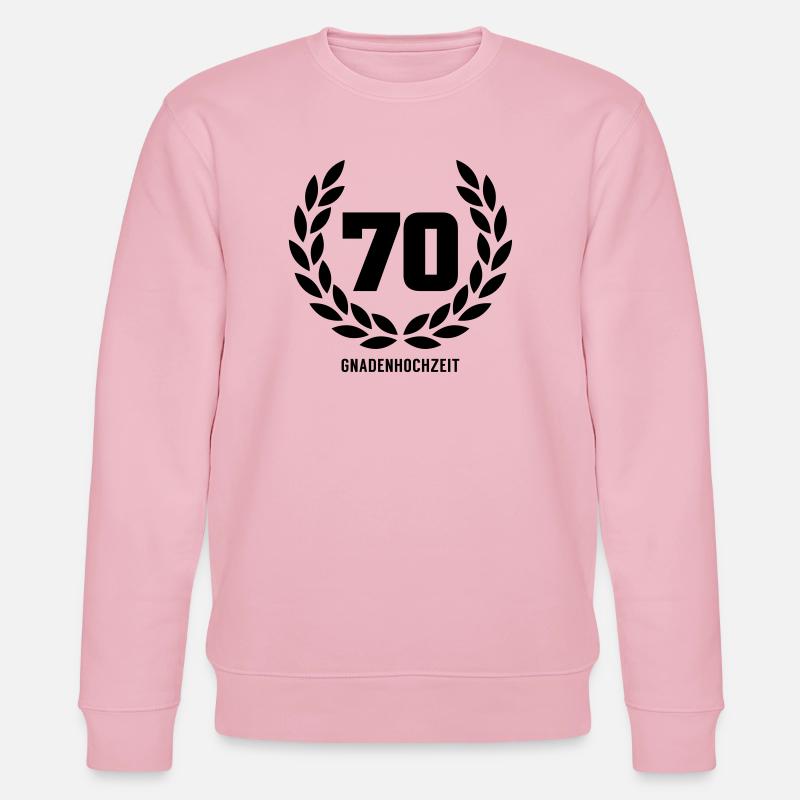 70 Gnadenhochzeit - Stanley/Stella Unisex Bio-Sweatshirt CHANGER  - Hellrosa