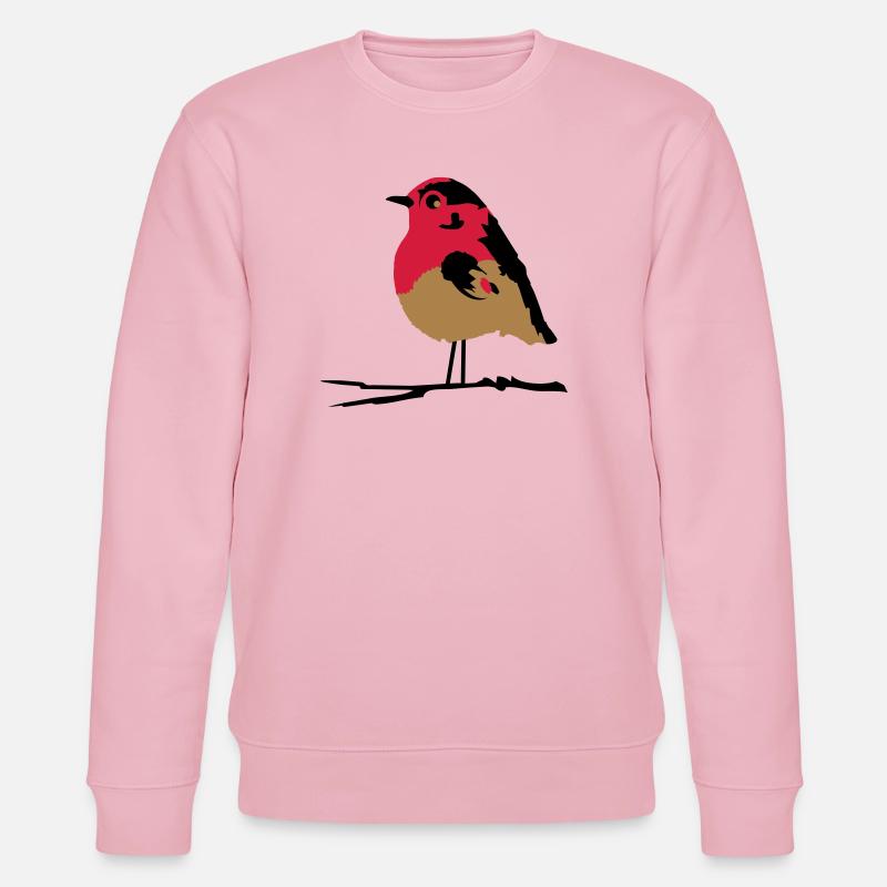 Rotkehlchen - Stanley/Stella Unisex Bio-Sweatshirt CHANGER  - Hellrosa