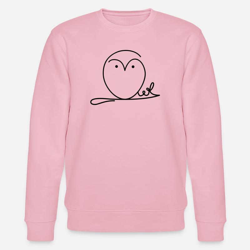 Eule Signatur - Stanley/Stella Unisex Bio-Sweatshirt CHANGER  - Hellrosa