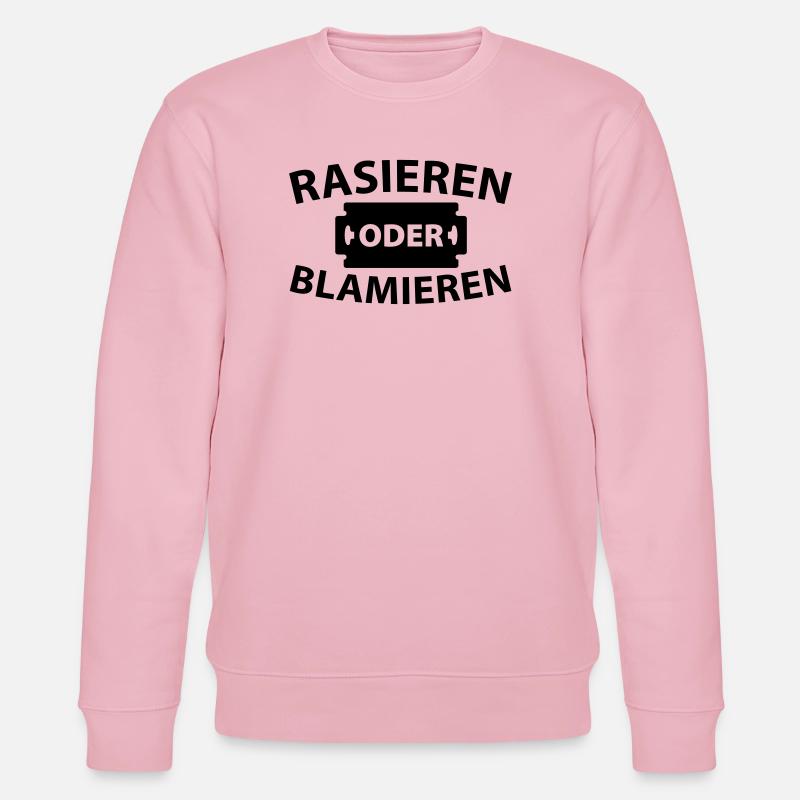 Rasieren oder blamieren - Stanley/Stella Unisex Bio-Sweatshirt CHANGER  - Hellrosa