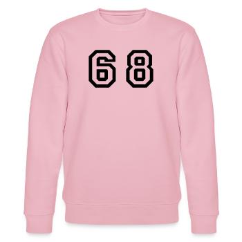 Number - 68 - Sixty Eight - Stanley/Stella Unisex Bio-Sweatshirt CHANGER  - Hellrosa - Vorne - Jaron (178cm) & Liana (172cm)