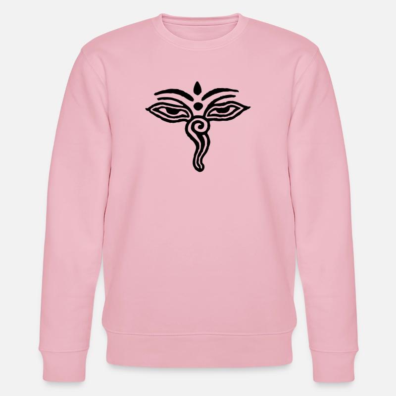 Nepalese Augen - Stanley/Stella Unisex Bio-Sweatshirt CHANGER  - Hellrosa