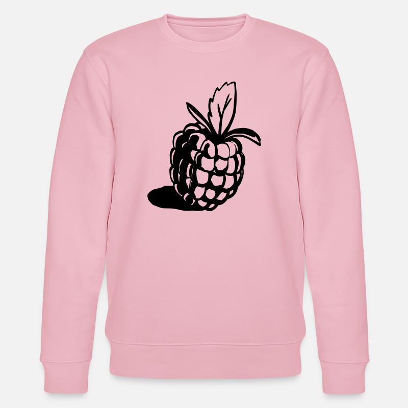 Himbeere Design klassisch - Stanley/Stella Unisex Bio-Sweatshirt CHANGER  - Hellrosa