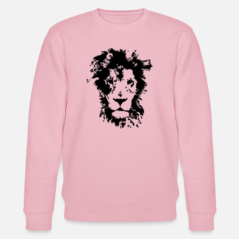 Löwe - Stanley/Stella Unisex Bio-Sweatshirt CHANGER  - Hellrosa