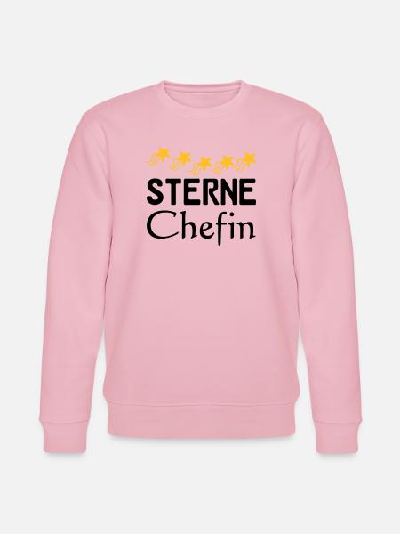 Sterne Chefin Geschenk - Stanley/Stella Unisex Bio-Sweatshirt CHANGER - Hellrosa