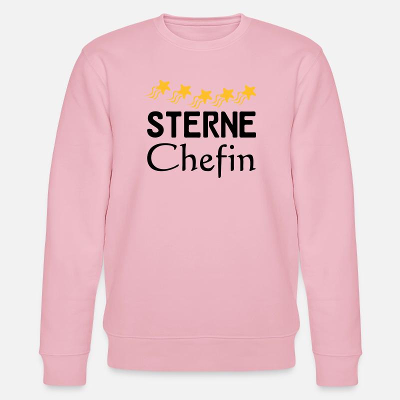 Sterne Chefin Geschenk - Stanley/Stella Unisex Bio-Sweatshirt CHANGER  - Hellrosa