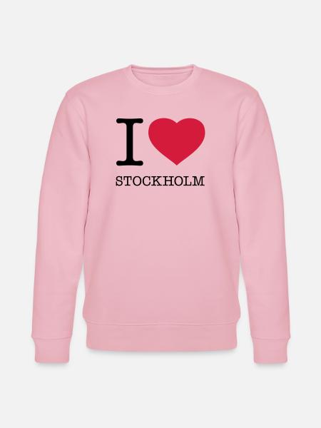 I LOVE STOCKHOLM Sweden Schweden - Stanley/Stella CHANGER Unisex Organic Sweatshirt - cotton pink