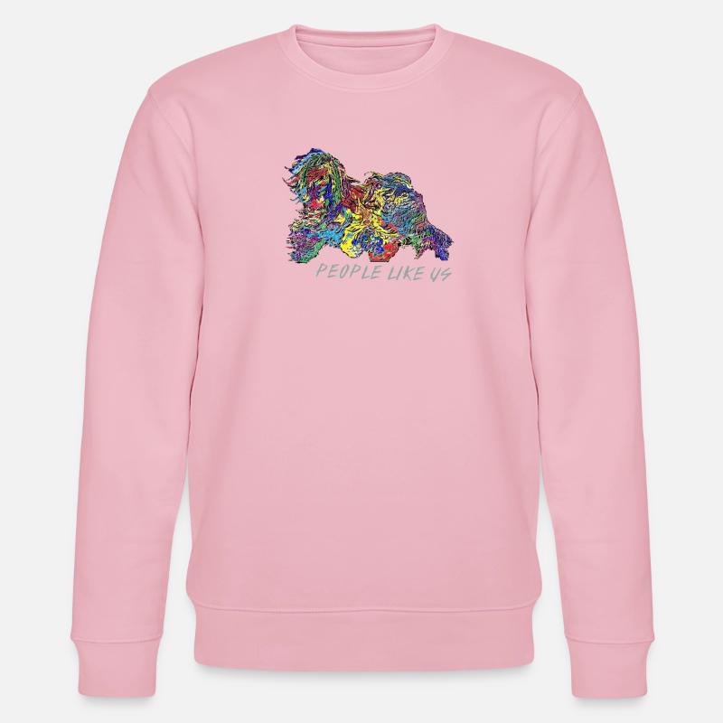 rainbow Tibetan - Stanley/Stella Unisex Bio-Sweatshirt CHANGER  - Hellrosa