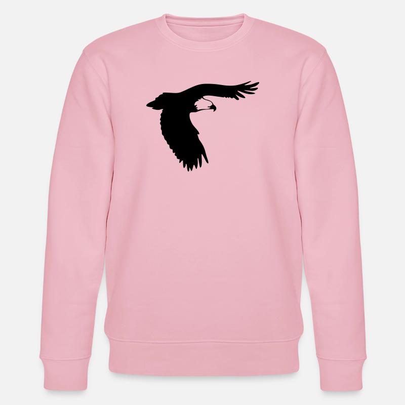 Raubvogel - Adler - Eagle - Stanley/Stella CHANGER Unisex Organic Sweatshirt - cotton pink