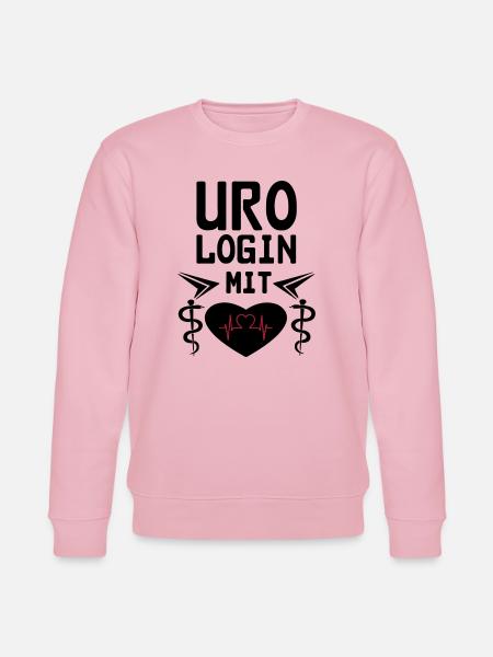 Urologin mit Herz Geschenk - Stanley/Stella Unisex Bio-Sweatshirt CHANGER - Hellrosa