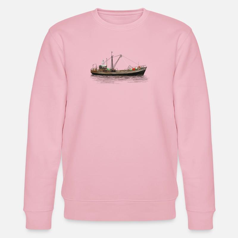 Fishereischiff - Stanley/Stella Unisex Bio-Sweatshirt CHANGER  - Hellrosa