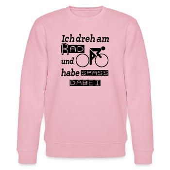 Radfahrer Spruch Fahrrad Rad Sport lustig Geschenk - Stanley/Stella Unisex Bio-Sweatshirt CHANGER  - Hellrosa - Vorne - Jaron (178cm) & Liana (172cm)
