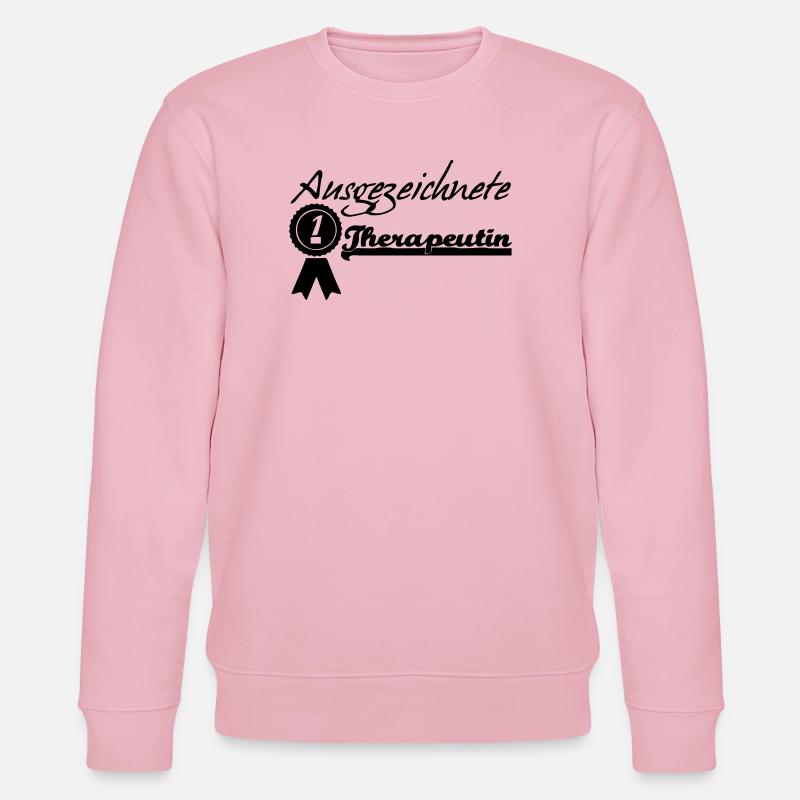 Ausgezeichnete Therapeutin Geschenk - Stanley/Stella Unisex Bio-Sweatshirt CHANGER  - Hellrosa